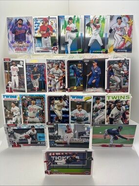 Luke Keaschall Rookies Twins lot of 21 + Larnach/Lee Rookies & Joe Ryan/Buxton